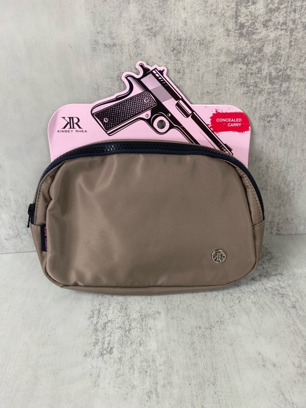 CONCEALED CARRY bag by Kinsey Rhea taupe
